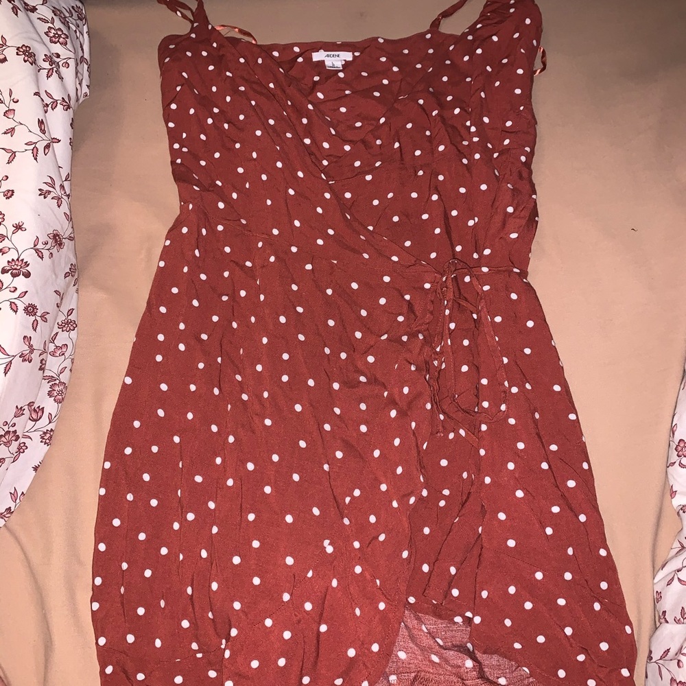 little red wrap dress!!